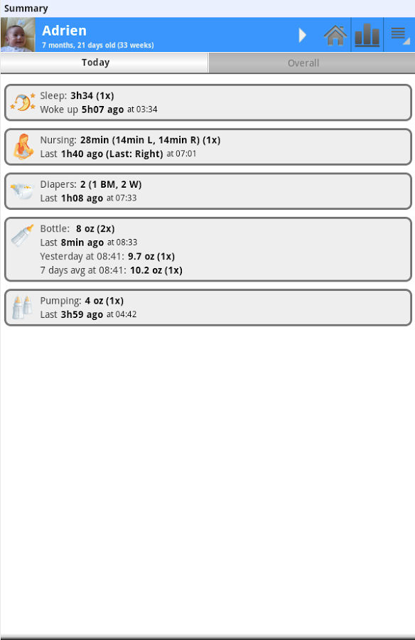 Baby Connect (activity logger)