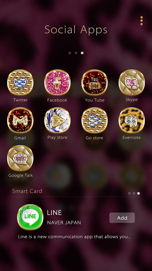 Blinking GO Launcher Theme