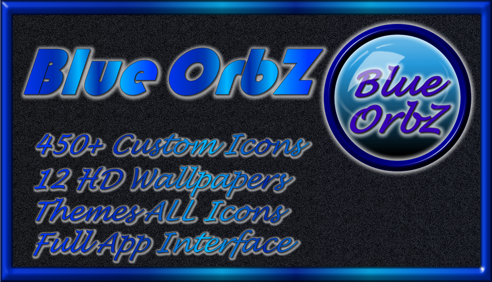 Blue Orbz Icon Pack