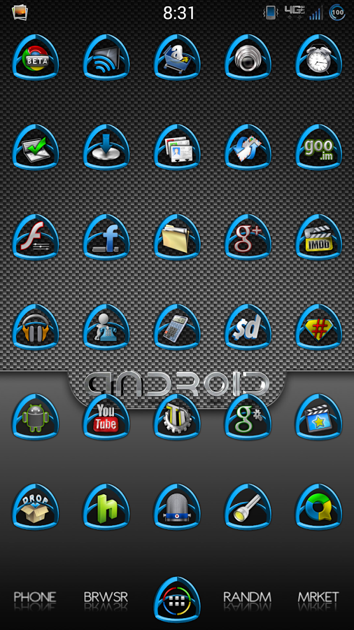 Cobalt Achilles Icon Pack