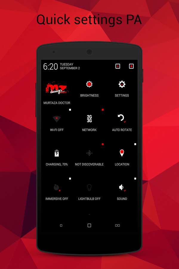 Dark Red CM11/PA theme