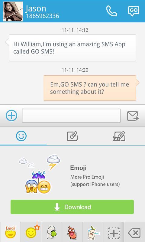 GO SMS Pro Emoji Plugin