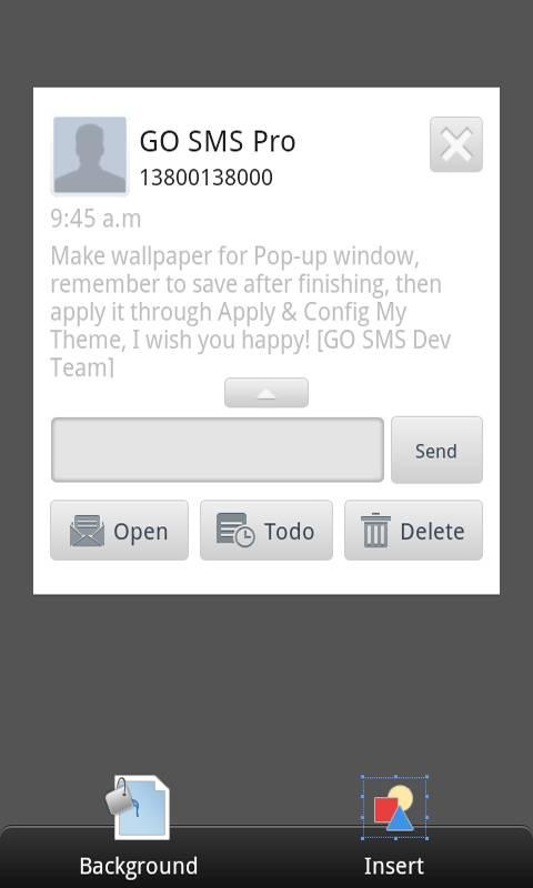 GO SMS Pro Theme Maker plug-in