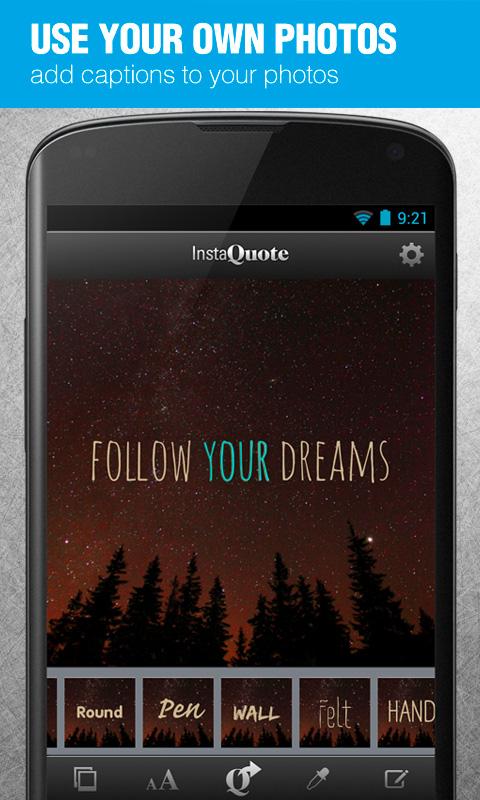 InstaQuote: add text to photos