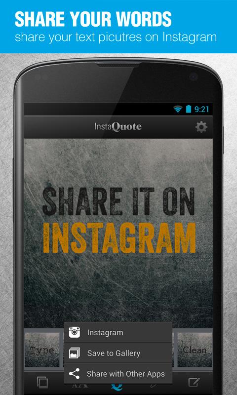 InstaQuote: add text to photos