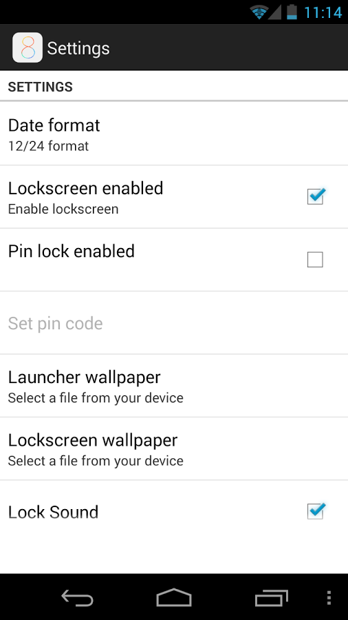 iOS 8 Skin Launcher&Lockscreen