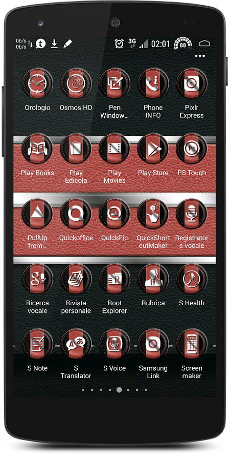 Leather Black & Red Theme