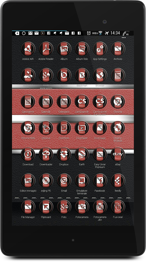 Leather Black & Red Theme