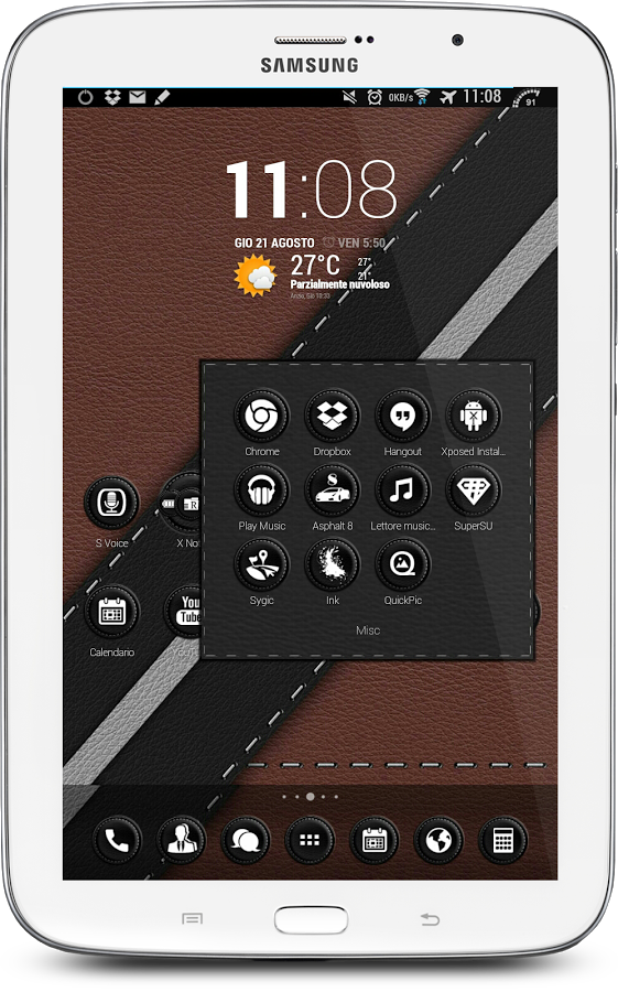 Leather Black Theme