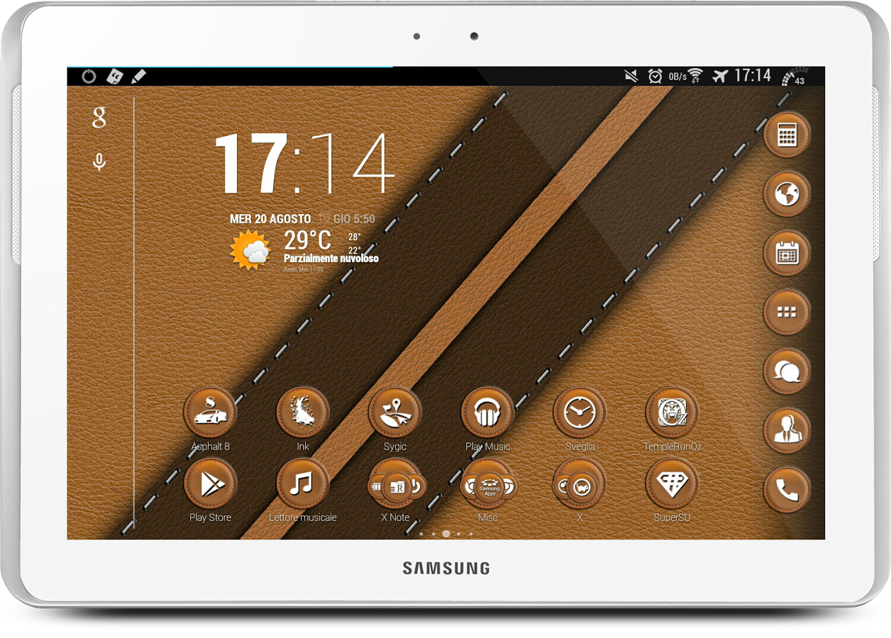 Leather Brown Theme