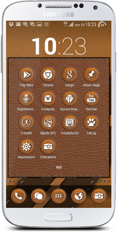 Leather Brown Theme