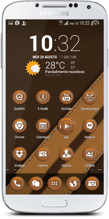 Leather Brown Theme