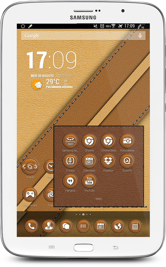 Leather Brown Theme