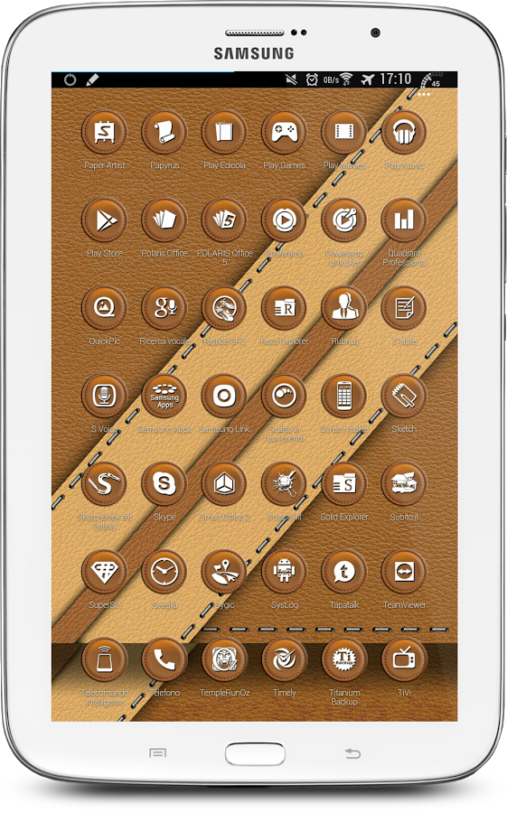 Leather Brown Theme