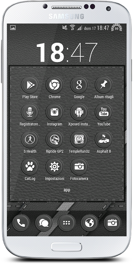 Leather Grey Theme