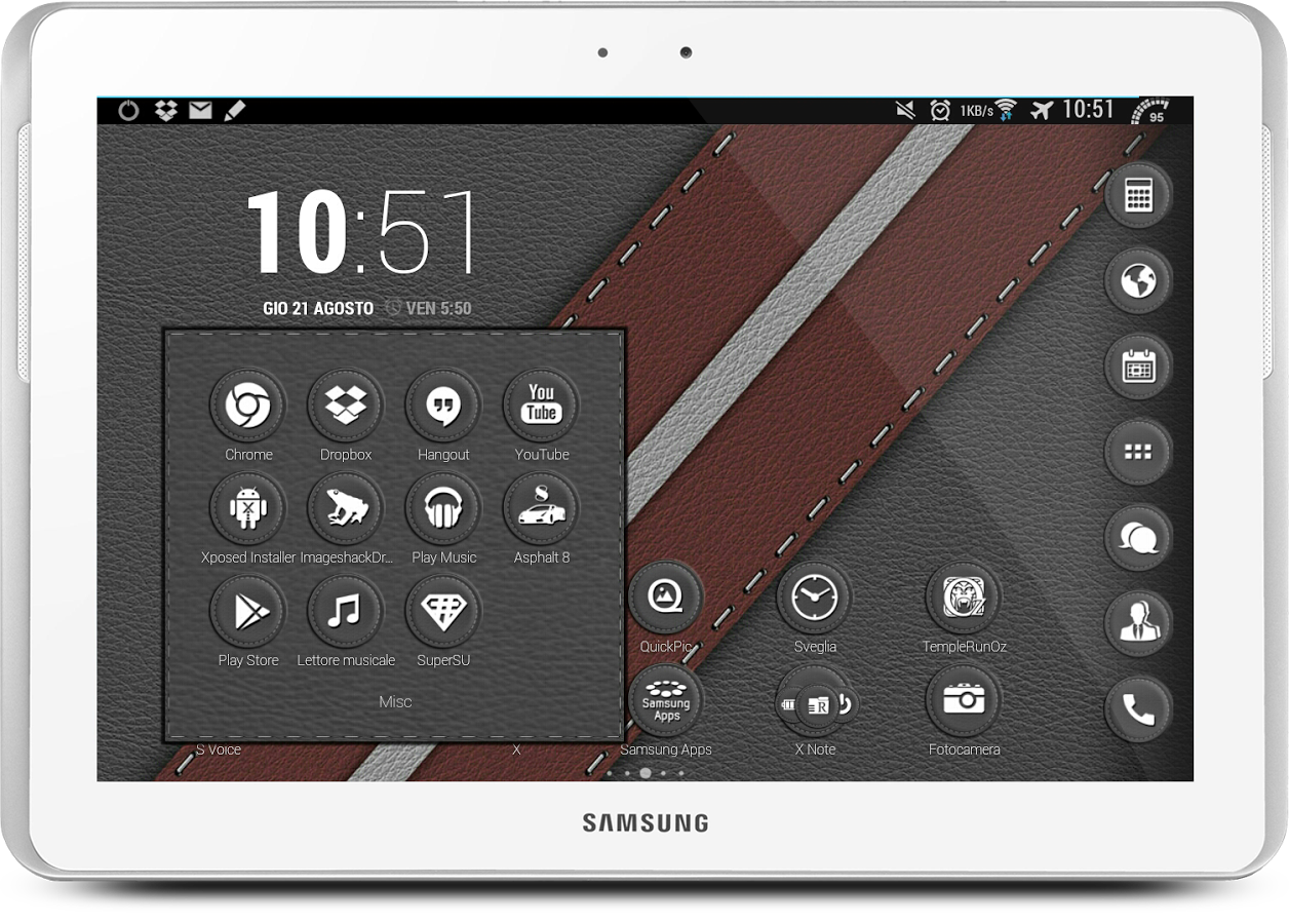 Leather Grey Theme