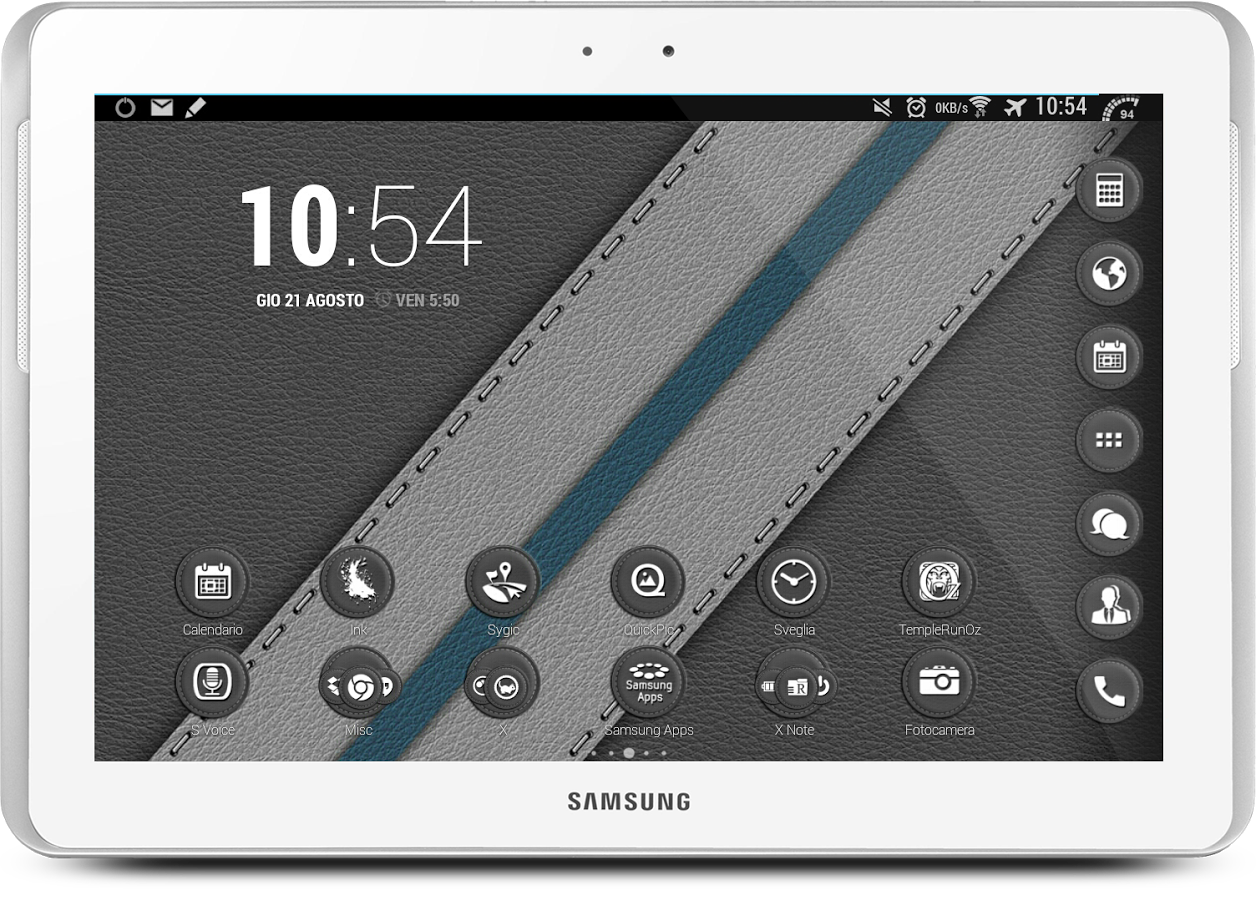 Leather Grey Theme