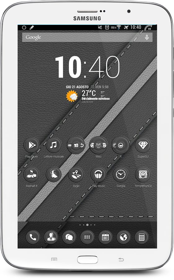 Leather Grey Theme