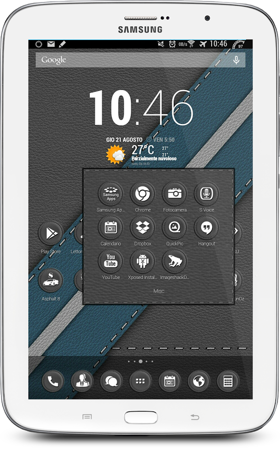 Leather Grey Theme