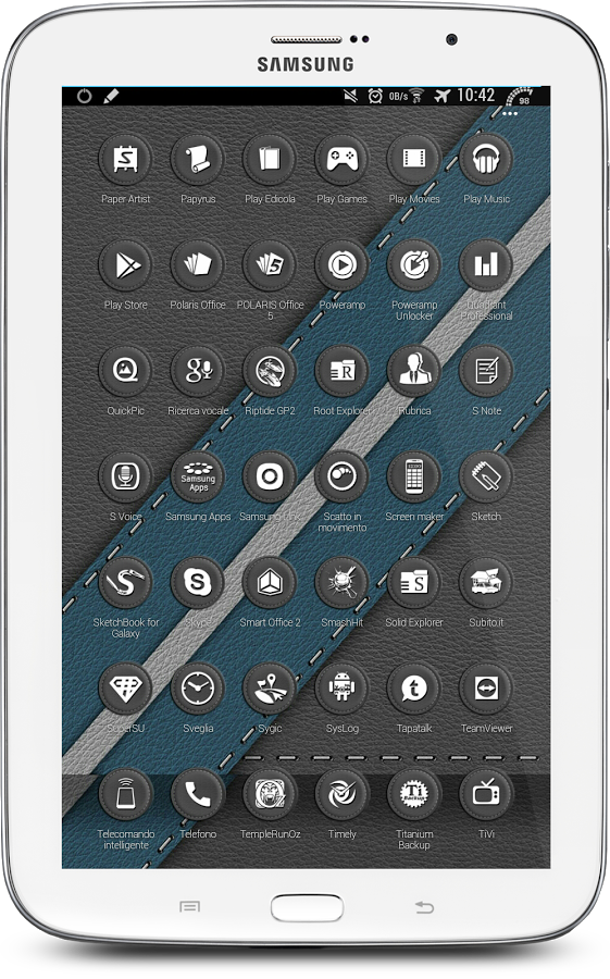 Leather Grey Theme