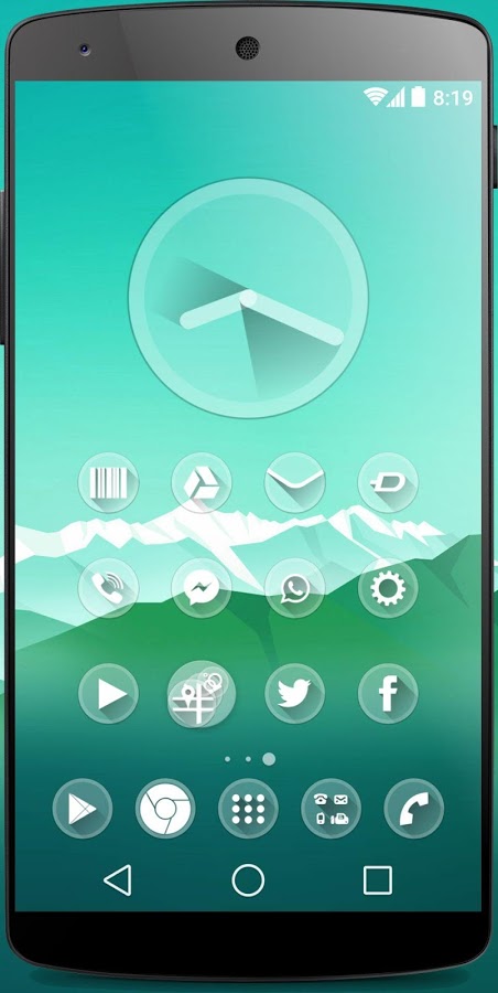 one Theme icons Pack Glass