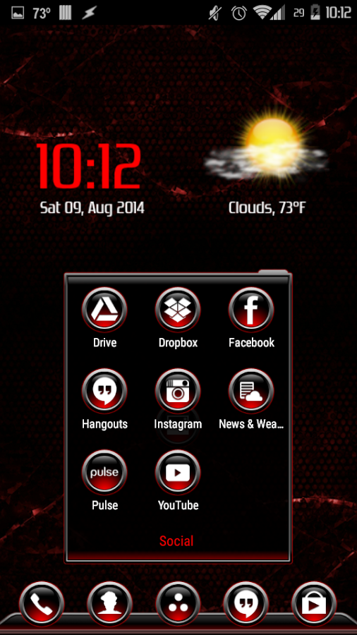 Red Gemz Apex/ADW/Nova Theme