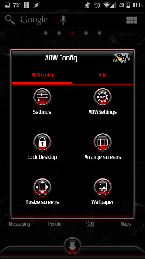 Red Gemz Apex/ADW/Nova Theme