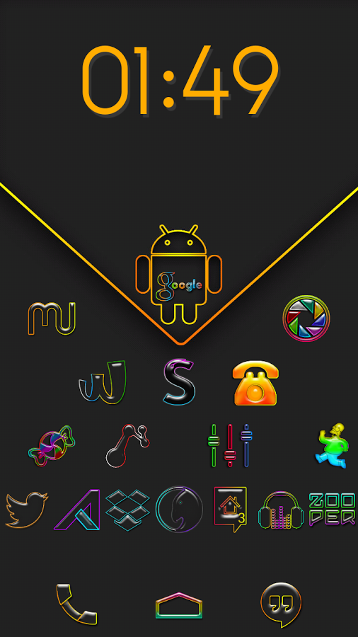 Super Neon icons pack