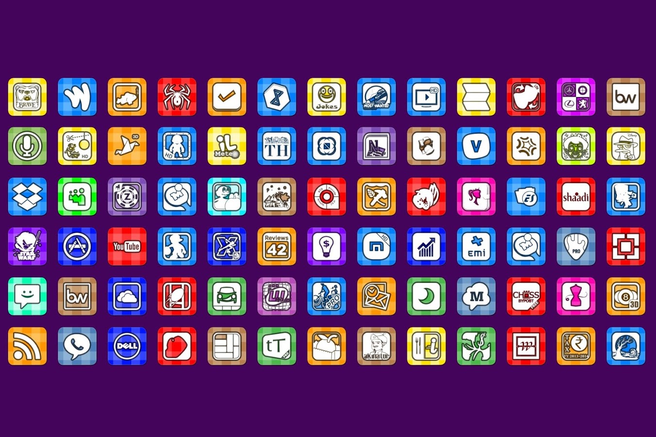 Vitro Flat Icon Pack Theme