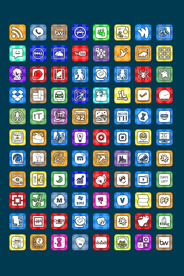 Vitro Flat Icon Pack Theme