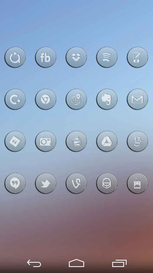 VM9 Clear Glass Icons