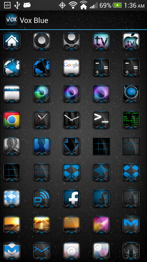 Vox Blue Theme (Apex Nova ADW)