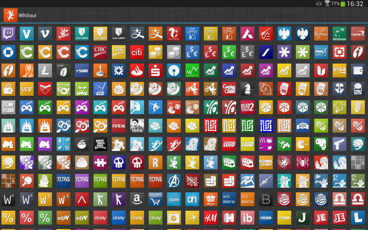 Whilour Square Icon Pack