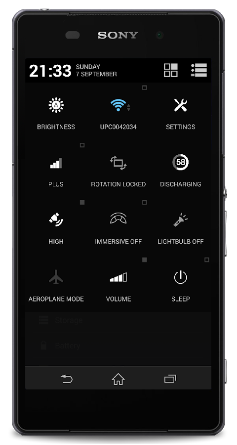 Xperia Z3 Theme Dark CM11/PA