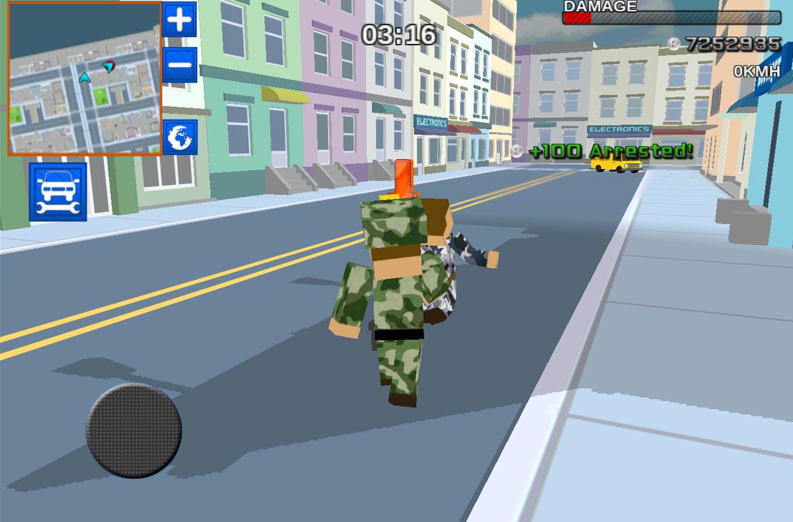 Blocky Army City Rush Racer