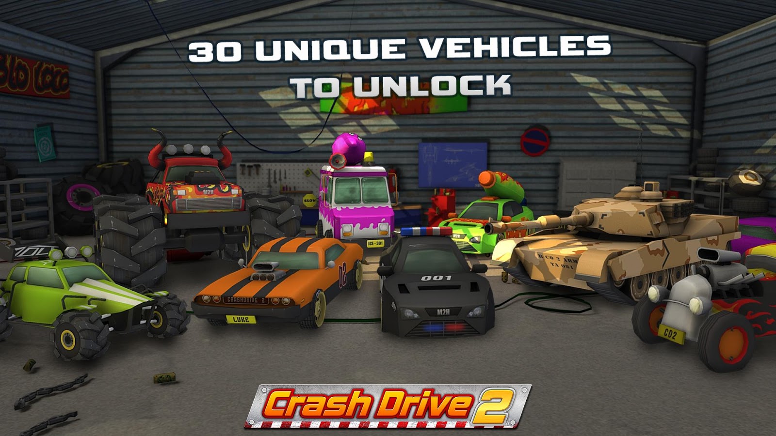 Crash Drive 2: 3D racing cars (Mod Money) 