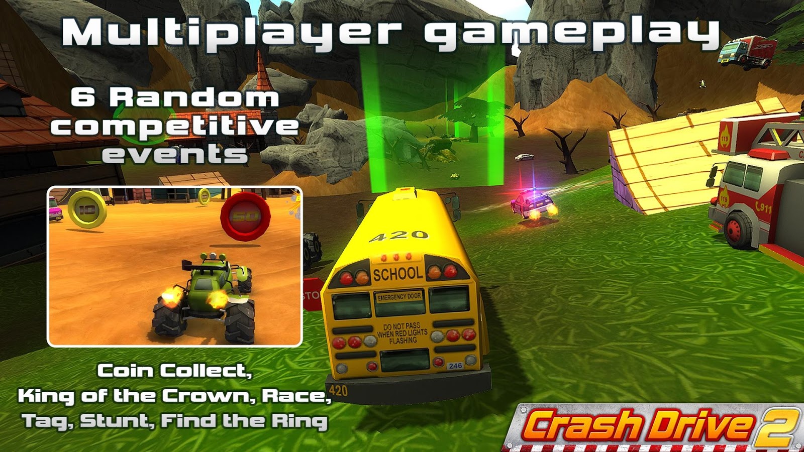 Crash Drive 2: 3D racing cars (Mod Money) 