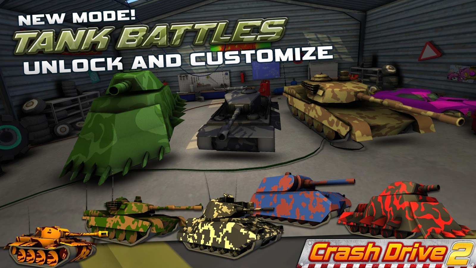 Crash Drive 2: 3D racing cars (Mod Money) 