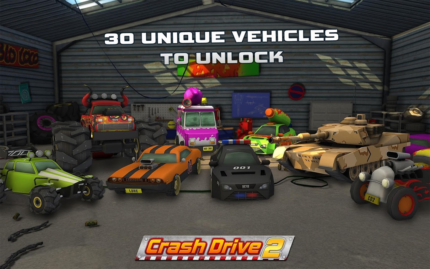 Crash Drive 2: 3D racing cars (Mod Money) 