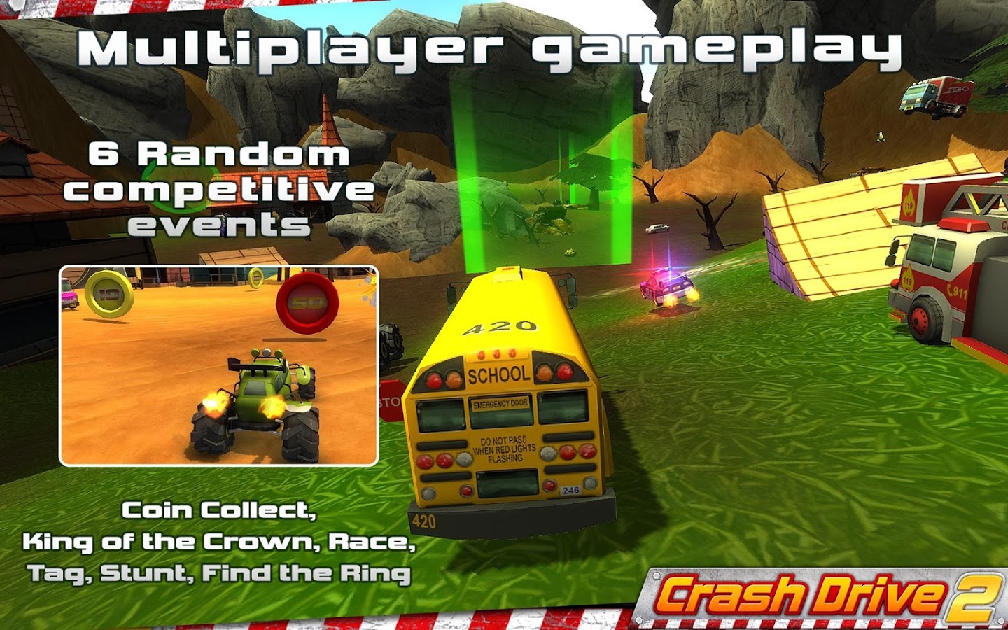 Crash Drive 2: 3D racing cars (Mod Money) 