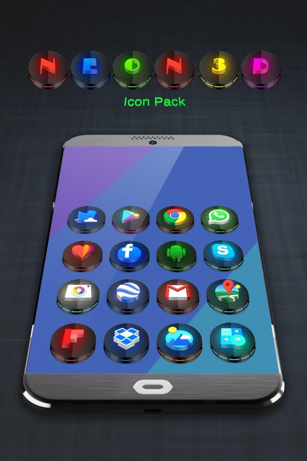 Neon 3D icon Pack