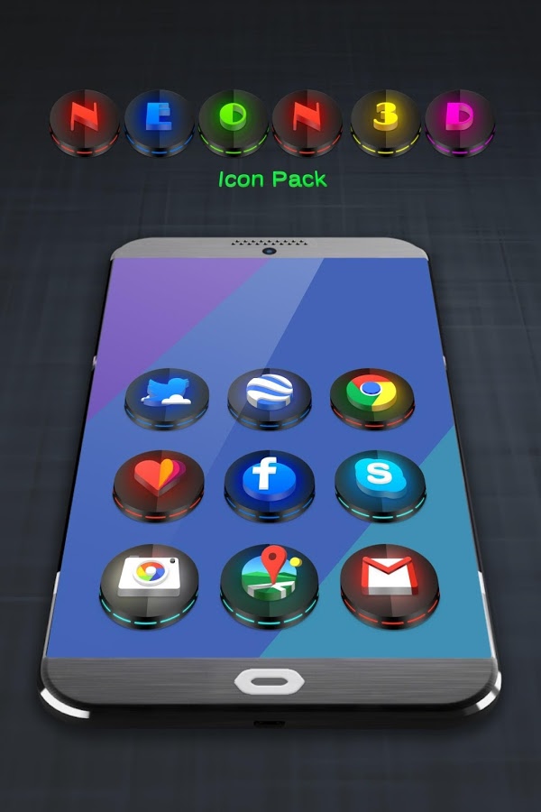 Neon 3D icon Pack