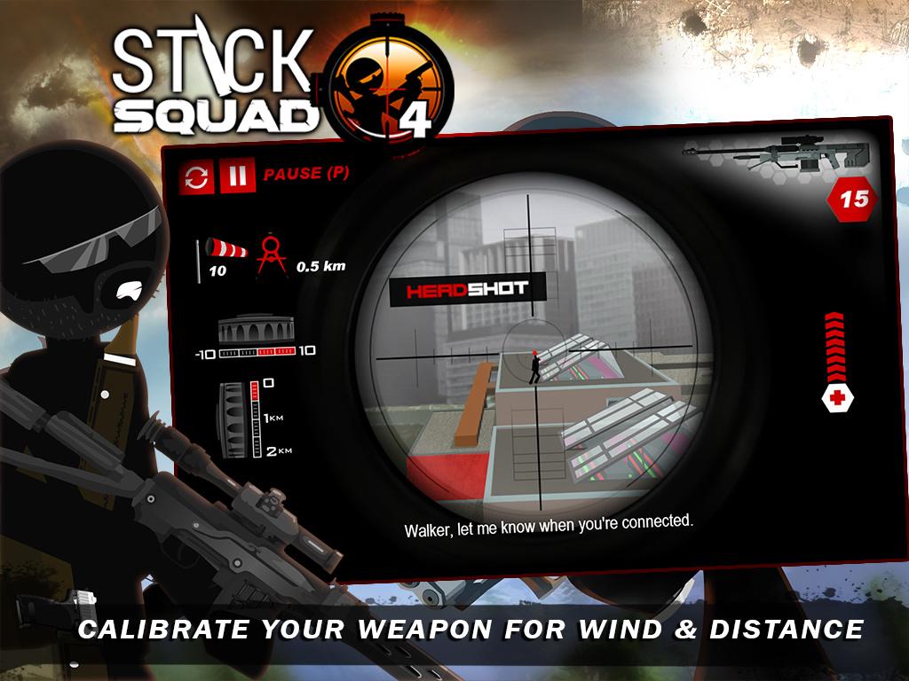 Stick Squad 4 - Sniper's Eye (Mod Money) 