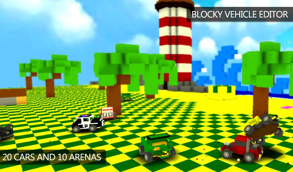 Blocky Demolition Derby (Mod Money)