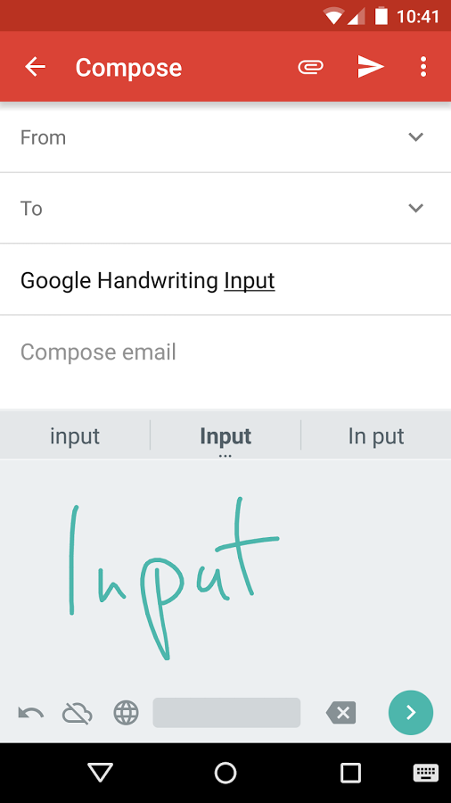 Google Handwriting Input