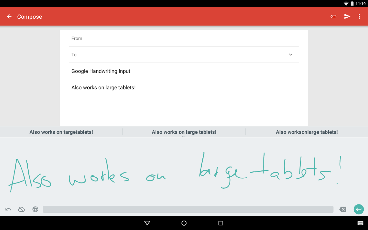 Google Handwriting Input