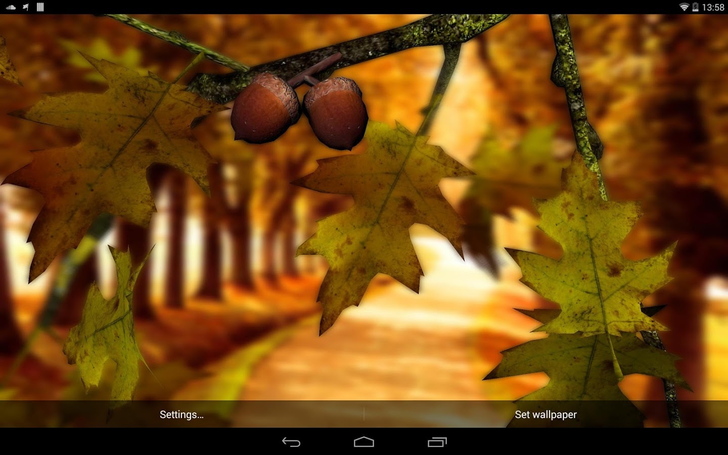 Autumn Leaves in HD Gyro 3D XL