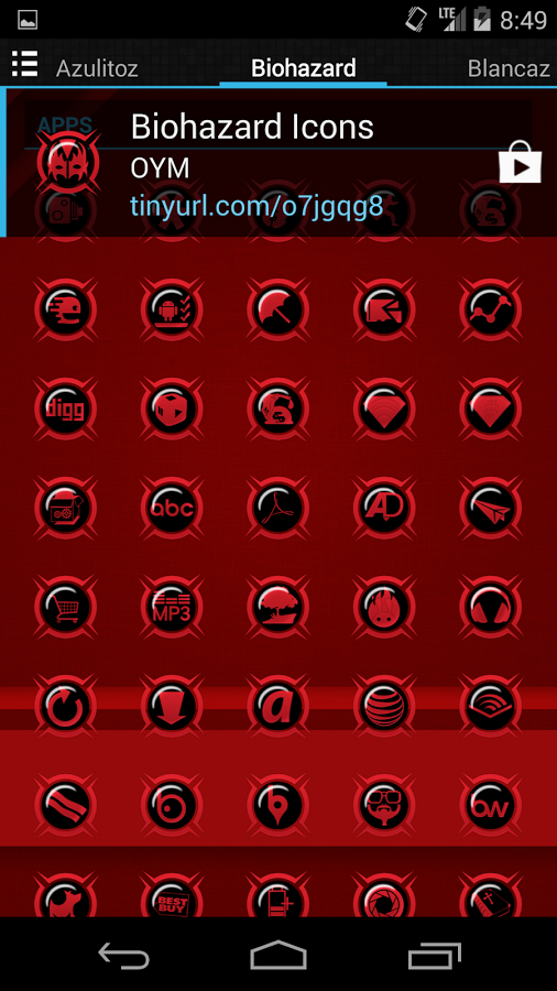 Biohazard Icon Pack