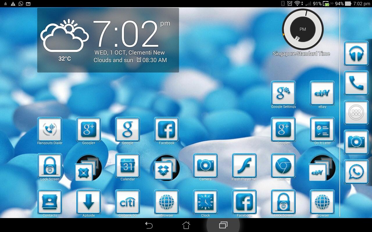 BluWhiteCarbon Icons Launchers