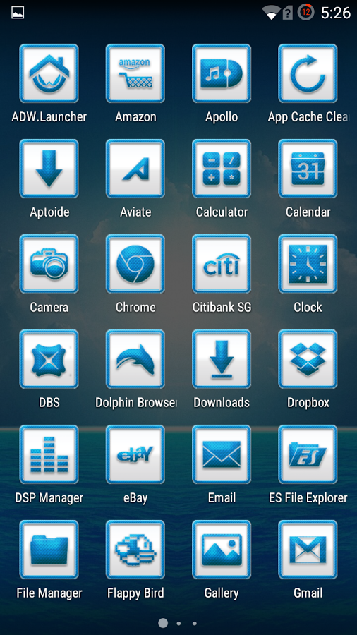 BluWhiteCarbon Icons Launchers